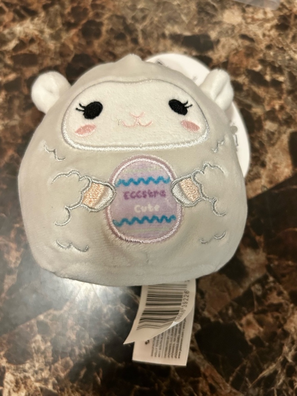 4" Original SQUISHMALLOWS Easter Mystery Squad Gray Lamb
